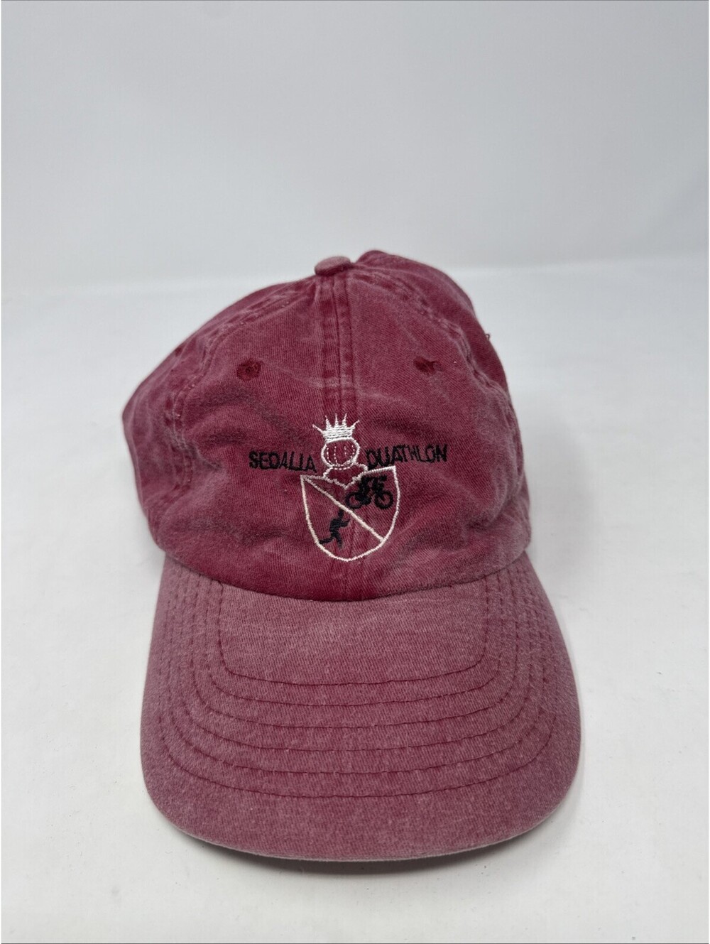 Sedalia Duathlon Red Hat Cap Adjustable